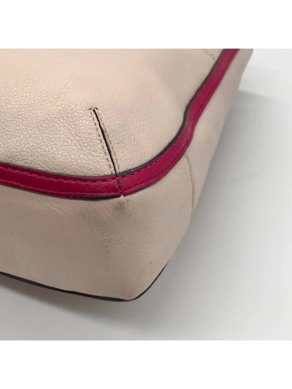 Coach Color-Block Poppy Pebbled Leather Tote Bag- 24082